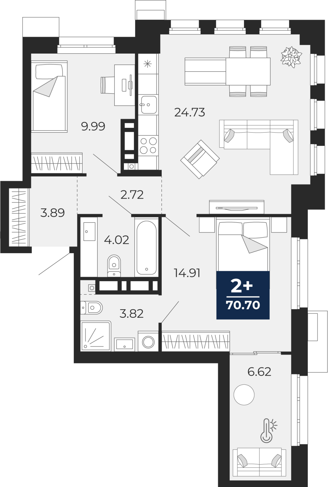 Объект по адресу Тюменская обл, Пожарных и спасателей ул, д. 5