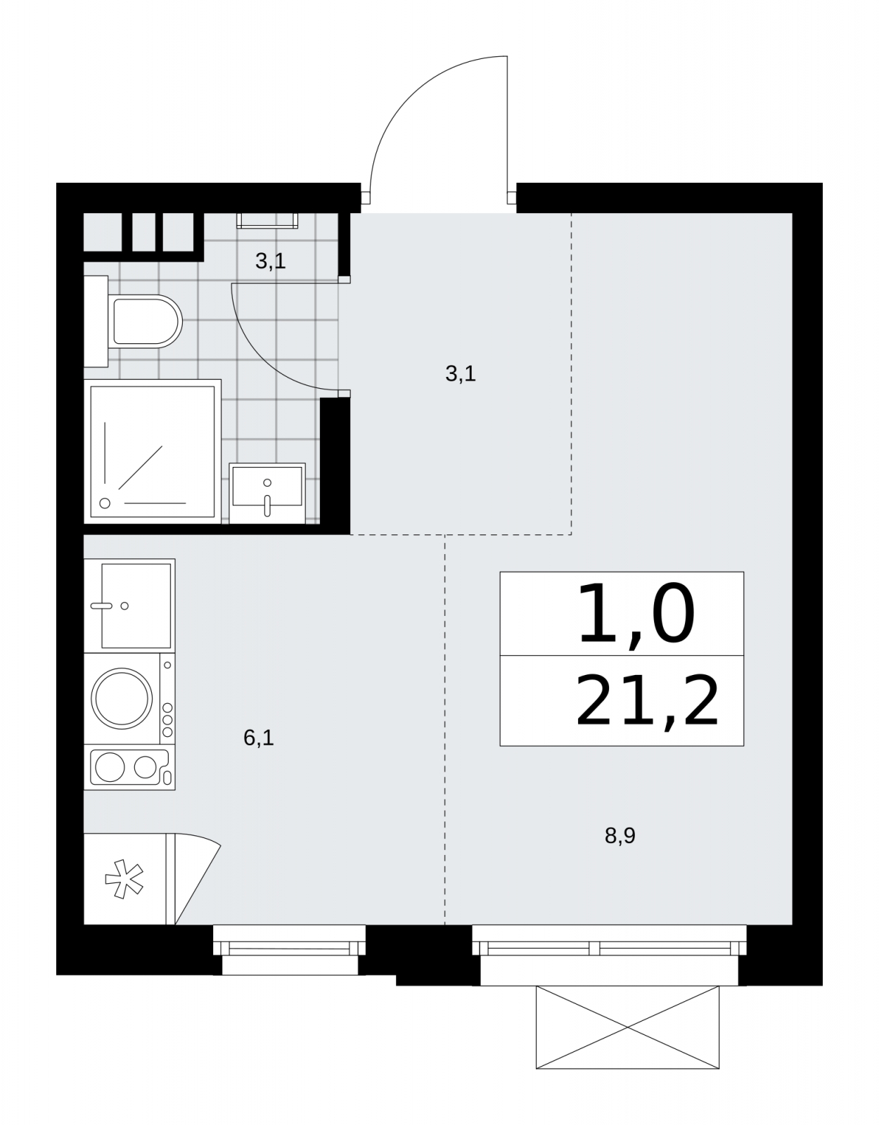 Объект по адресу Москва г, Сосенское п, Прокшино д, д. 1к4