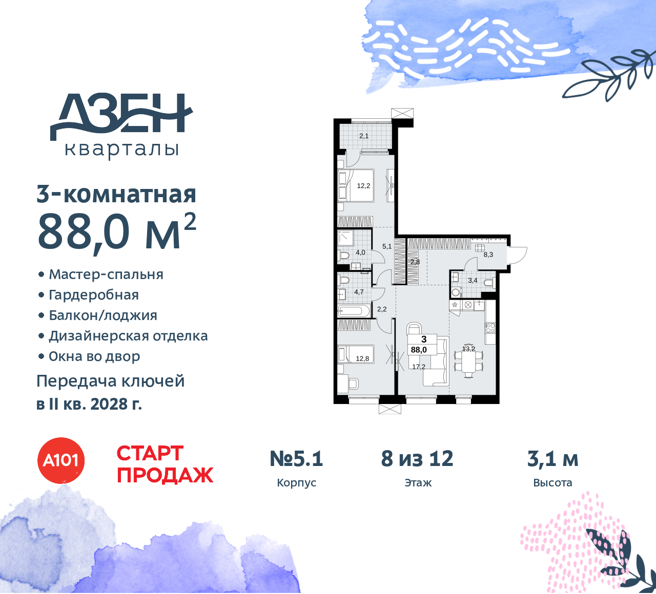 Объект по адресу Москва, Дзен-кварталы, 2.1 