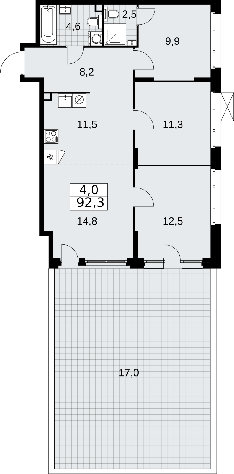 Объект по адресу Москва, жилой комплекс Прокшино, 10.1, корп.6 