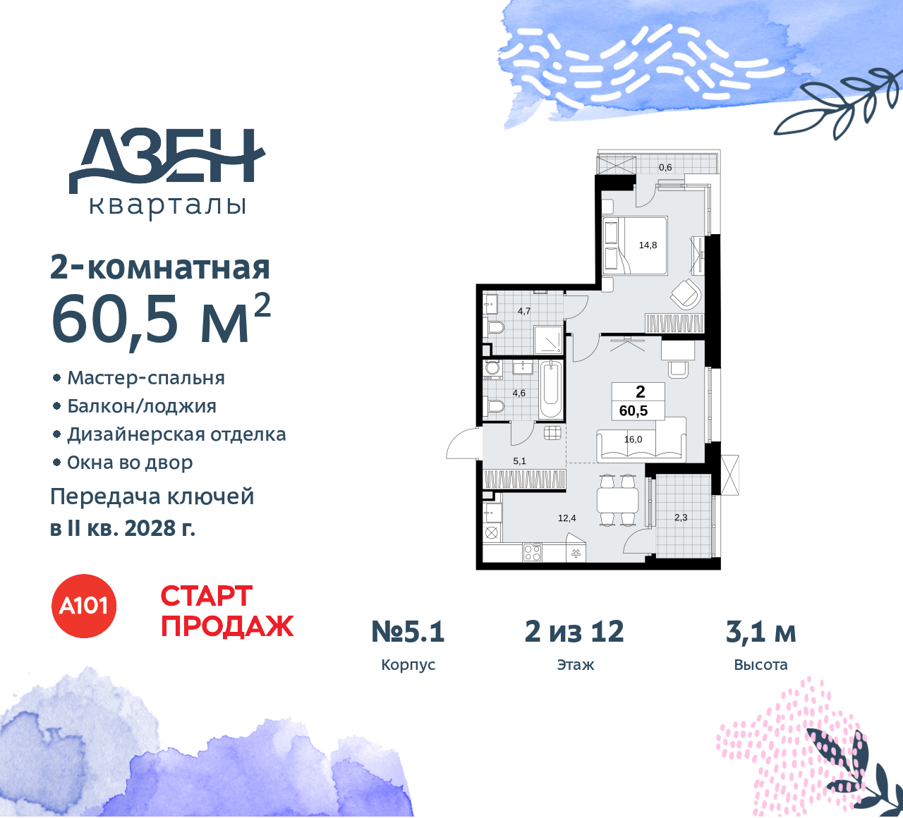 Объект по адресу Москва, Дзен-кварталы, 2.1 
