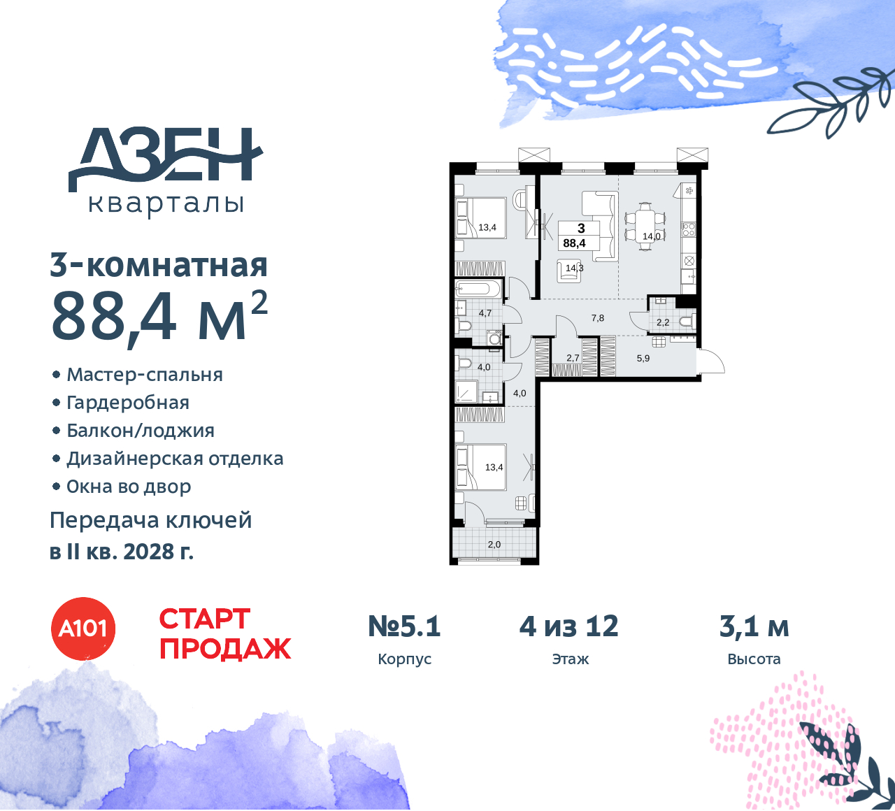 Объект по адресу Москва, Дзен-кварталы, 2.1 