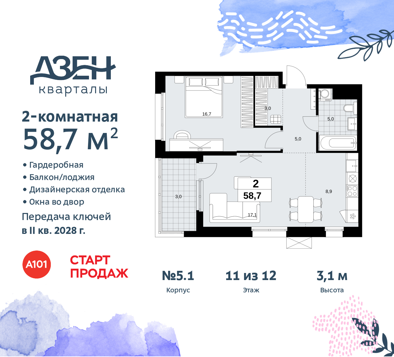 Объект по адресу Москва, Дзен-кварталы, 2.1 