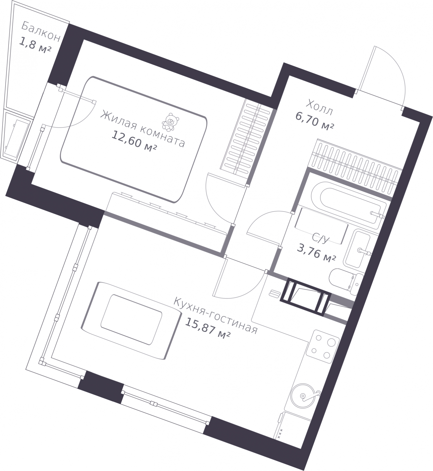 Объект по адресу Ленинградская обл, Всеволожский р-н, Сертолово-1 мкр, Дмитрия Кожемякина ул, д. 3