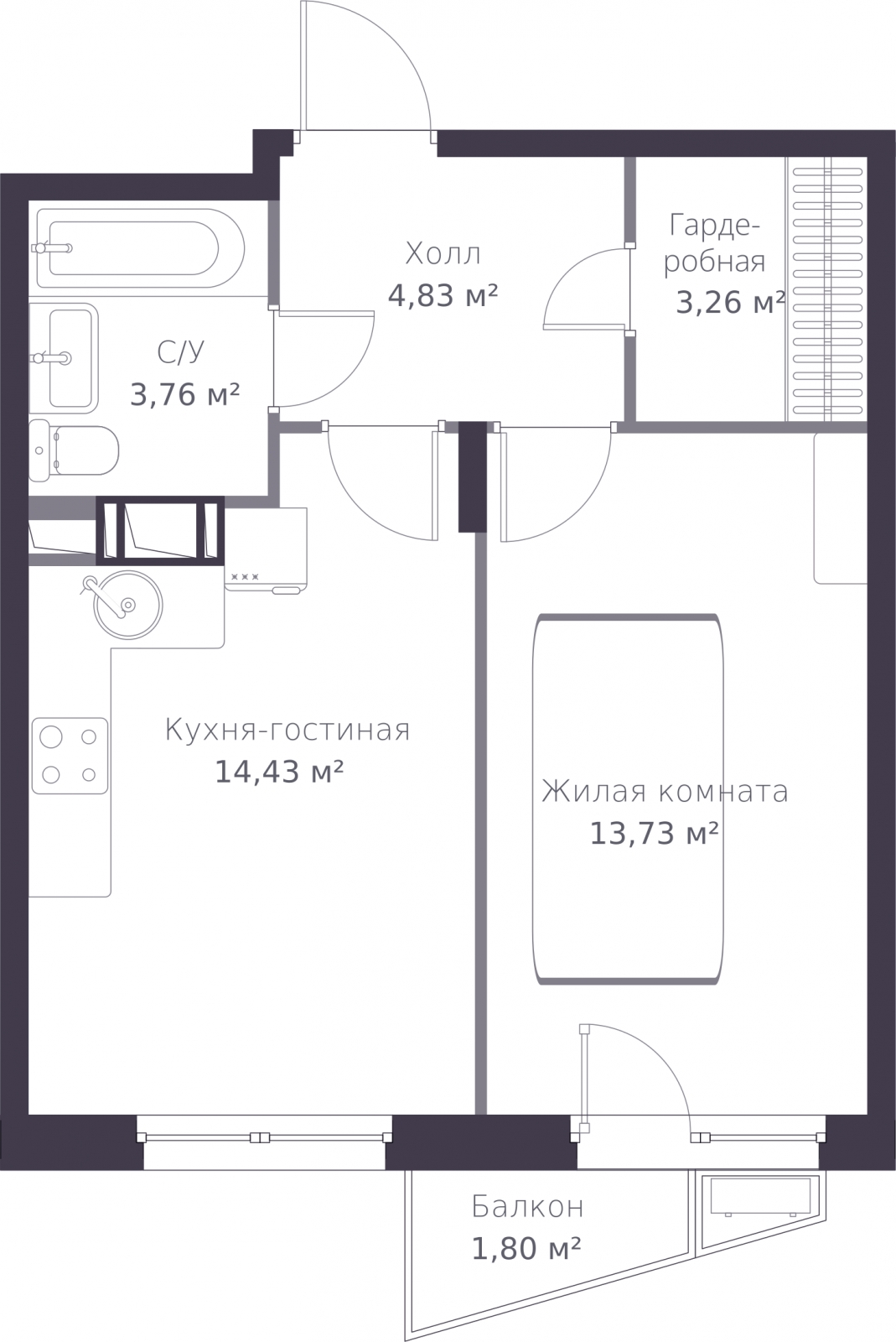 Объект по адресу Ленинградская обл, Всеволожский р-н, Сертолово-1 мкр, Дмитрия Кожемякина ул, д. 3