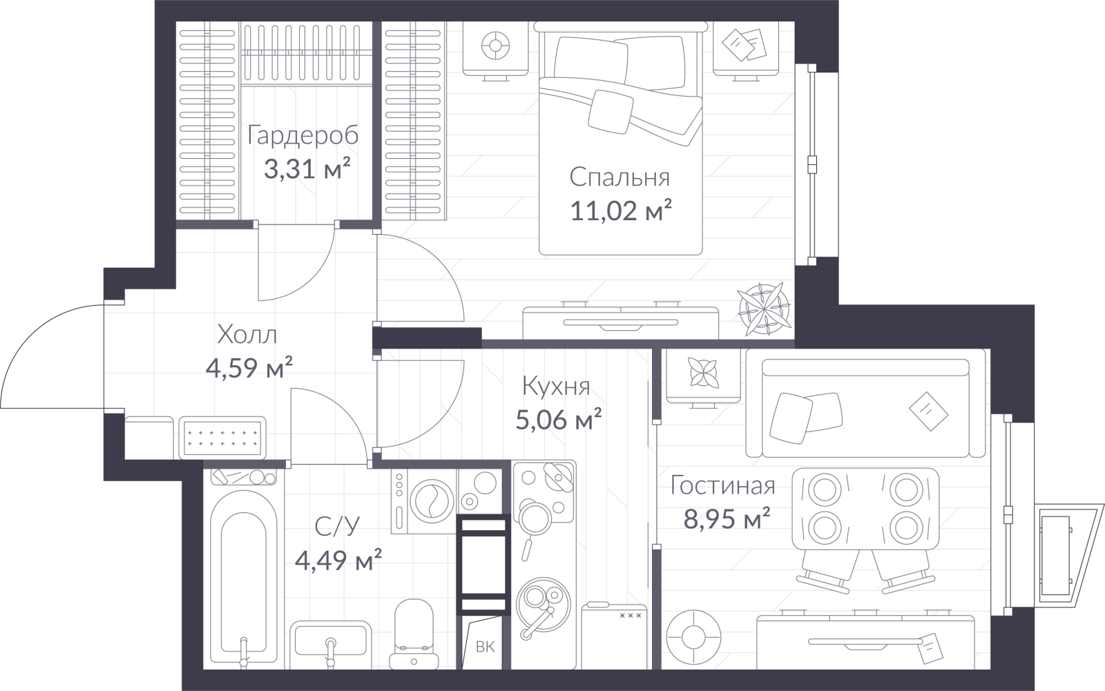 Объект по адресу Ленинградская обл, Всеволожский р-н, Сертолово-1 мкр, Дмитрия Кожемякина ул, д. 3