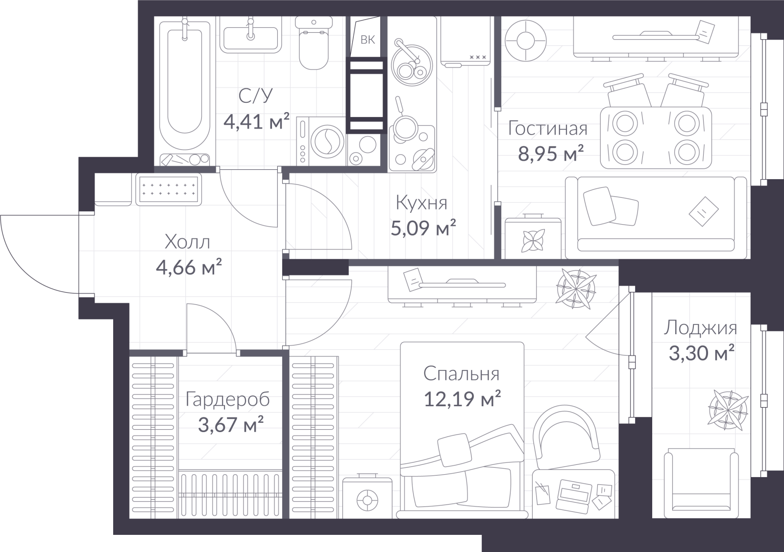 Объект по адресу Ленинградская обл, Всеволожский р-н, Сертолово-1 мкр, Дмитрия Кожемякина ул, д. 3