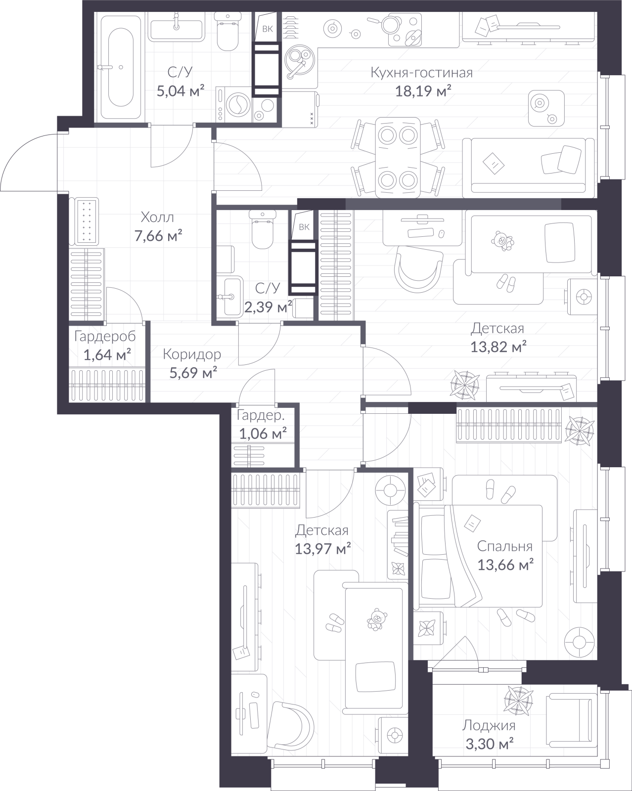Объект по адресу Ленинградская обл, Всеволожский р-н, Сертолово-1 мкр, Дмитрия Кожемякина ул, д. 3