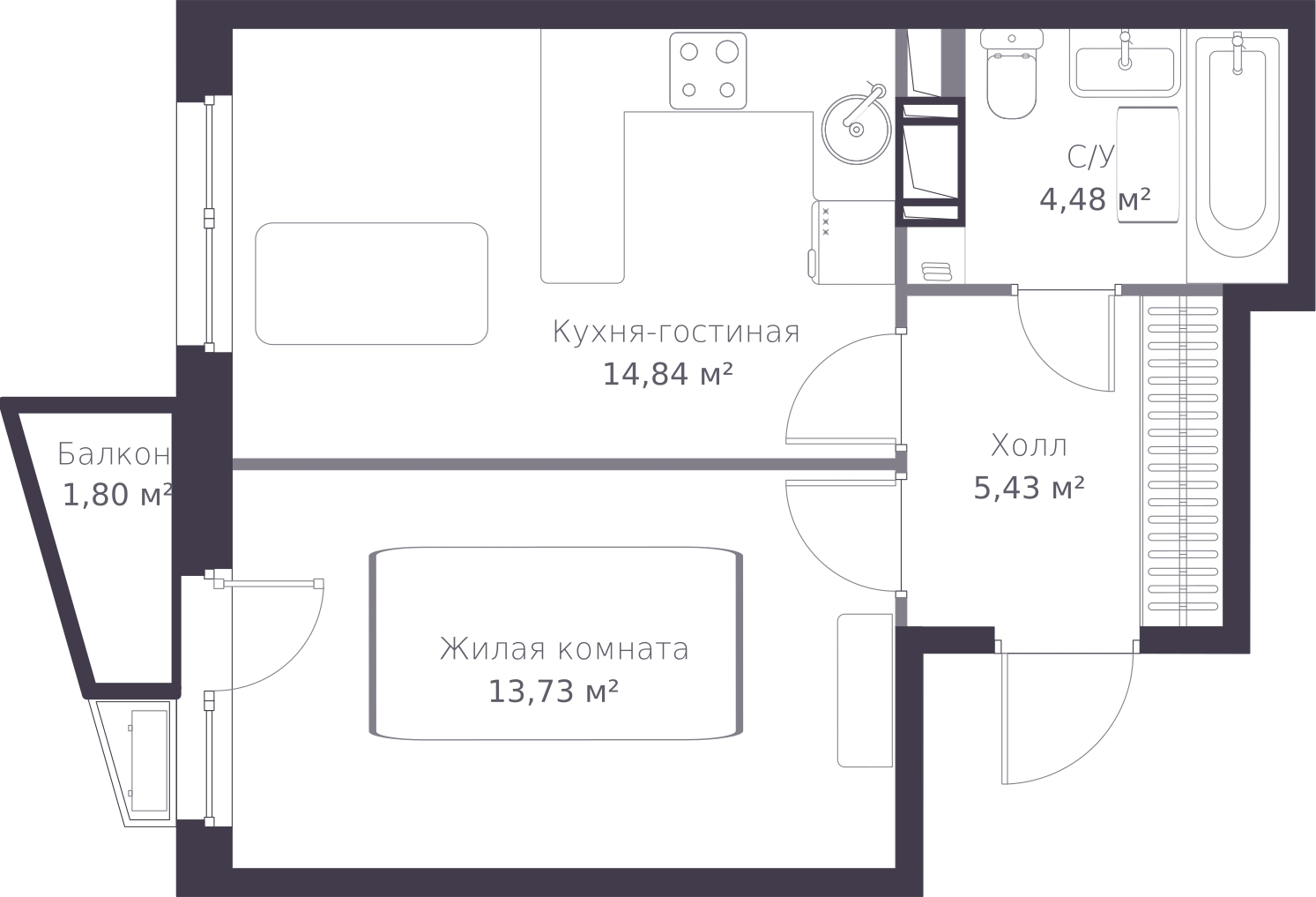 Объект по адресу Ленинградская обл, Всеволожский р-н, Сертолово-1 мкр, Дмитрия Кожемякина ул, д. 3
