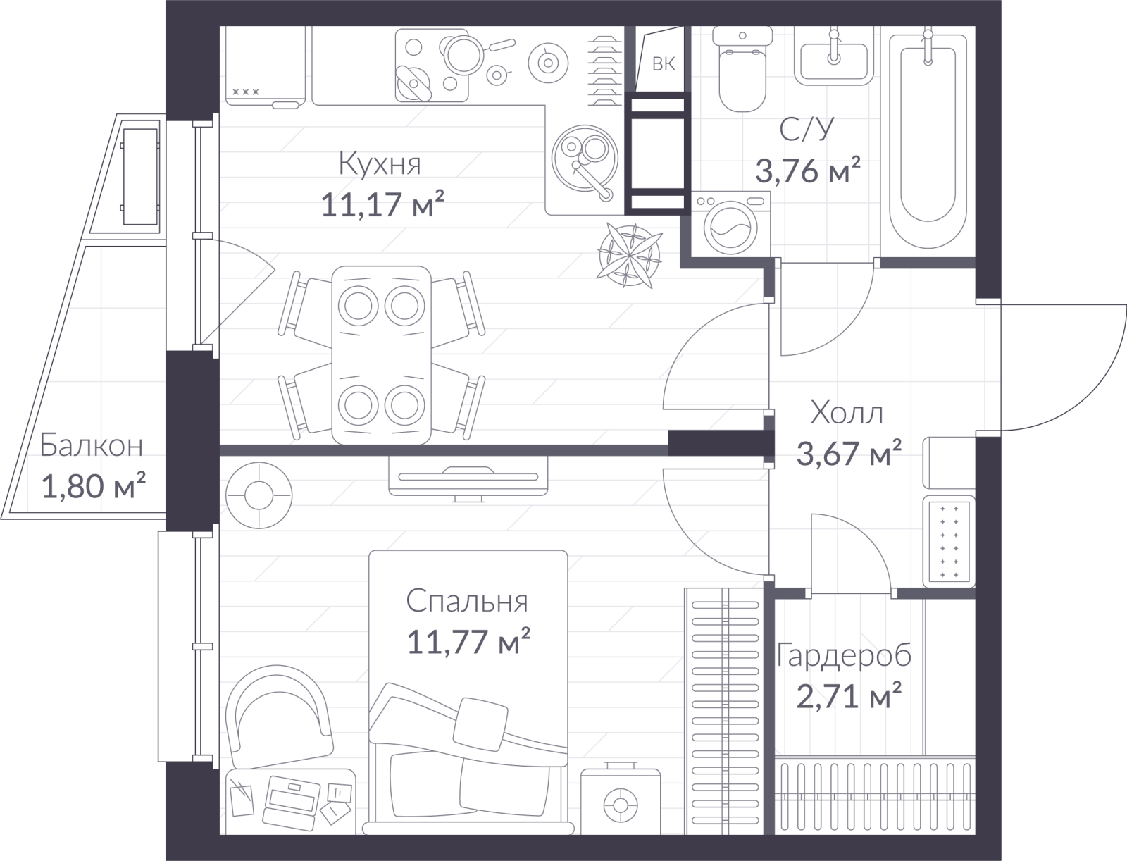 Объект по адресу Ленинградская обл, Всеволожский р-н, Сертолово-1 мкр, Дмитрия Кожемякина ул, д. 3