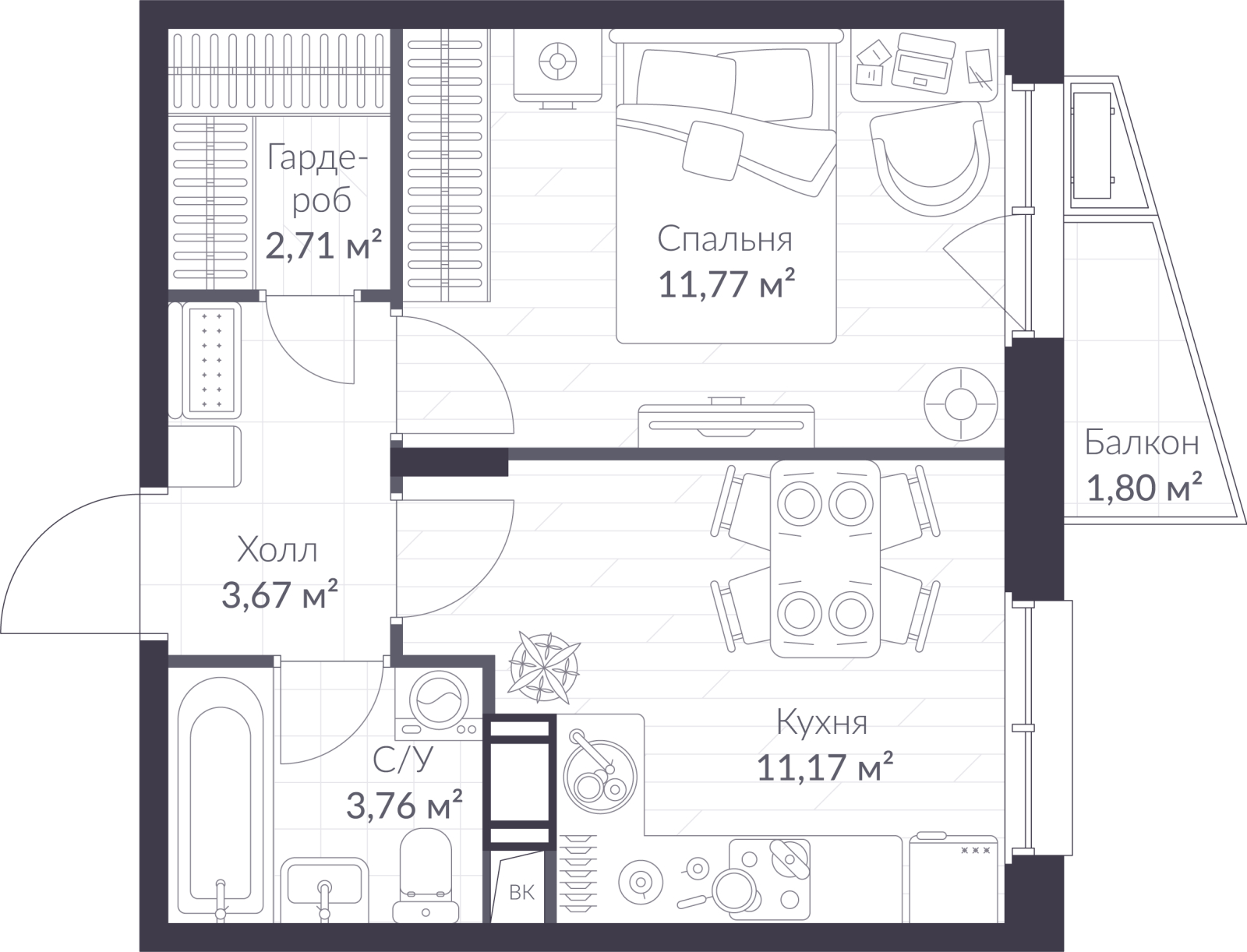 Объект по адресу Ленинградская обл, Всеволожский р-н, Сертолово-1 мкр, Дмитрия Кожемякина ул, д. 3