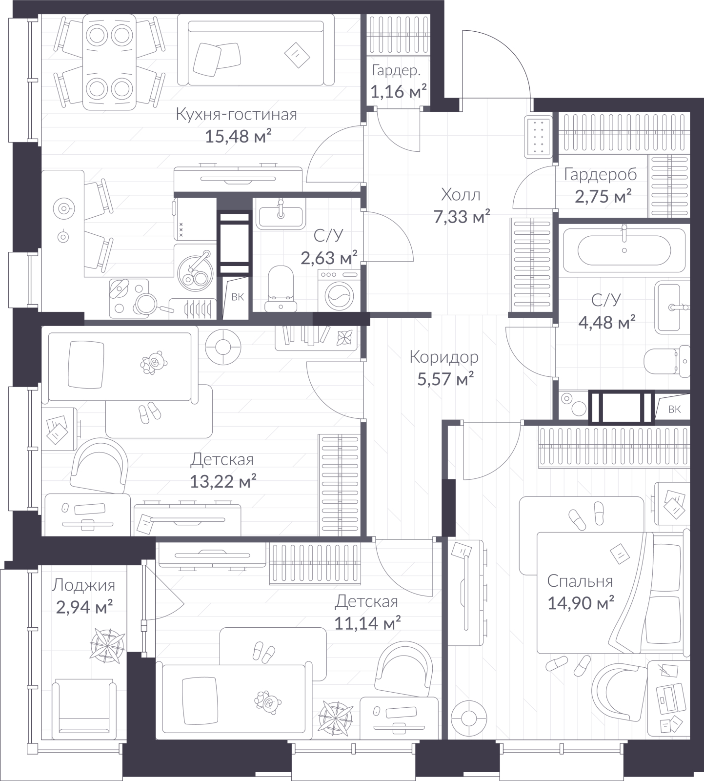 Объект по адресу Ленинградская обл, Всеволожский р-н, Сертолово-1 мкр, Дмитрия Кожемякина ул, д. 3