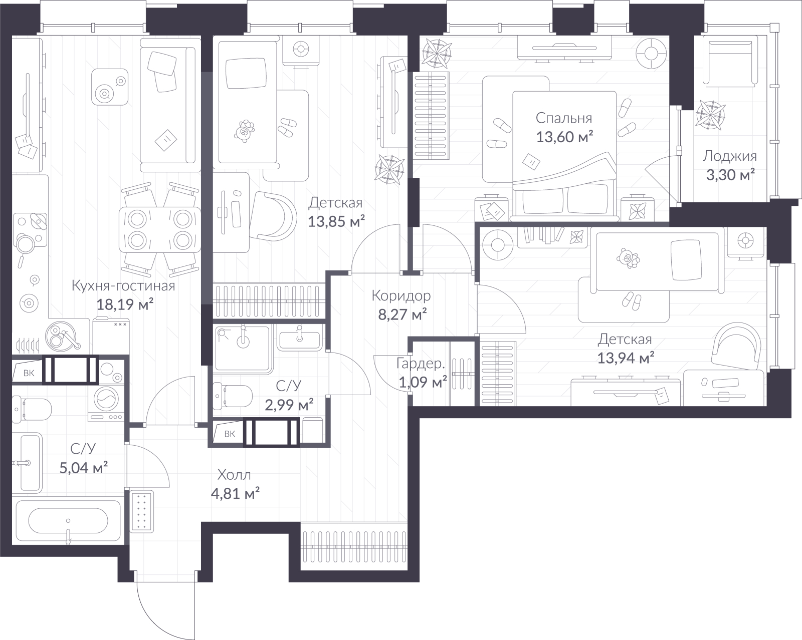 Объект по адресу Ленинградская обл, Всеволожский р-н, Сертолово-1 мкр, Дмитрия Кожемякина ул, д. 3