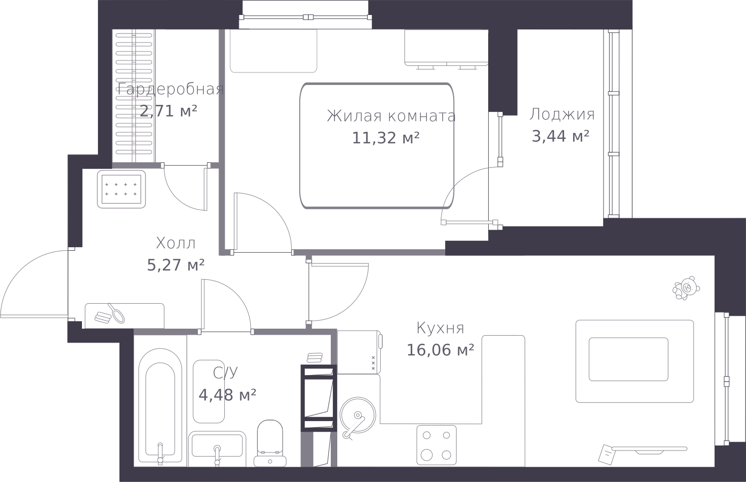 Объект по адресу Ленинградская обл, Всеволожский р-н, Сертолово-1 мкр, Дмитрия Кожемякина ул, д. 3