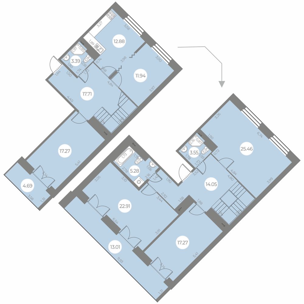 Фото квартиры по адресу Санкт-Петербург г, Маршала Захарова ул, д. 10стр1