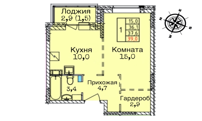 Фото квартиры по адресу Московская обл, Тенистый б-р, д. 3