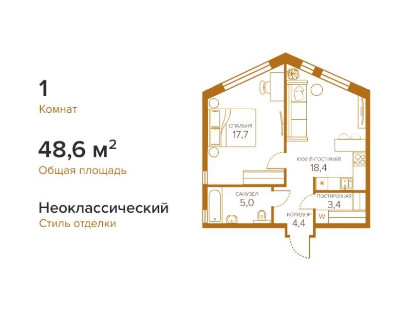 Фото квартиры по адресу Москва г, Сосинская ул, д. 8