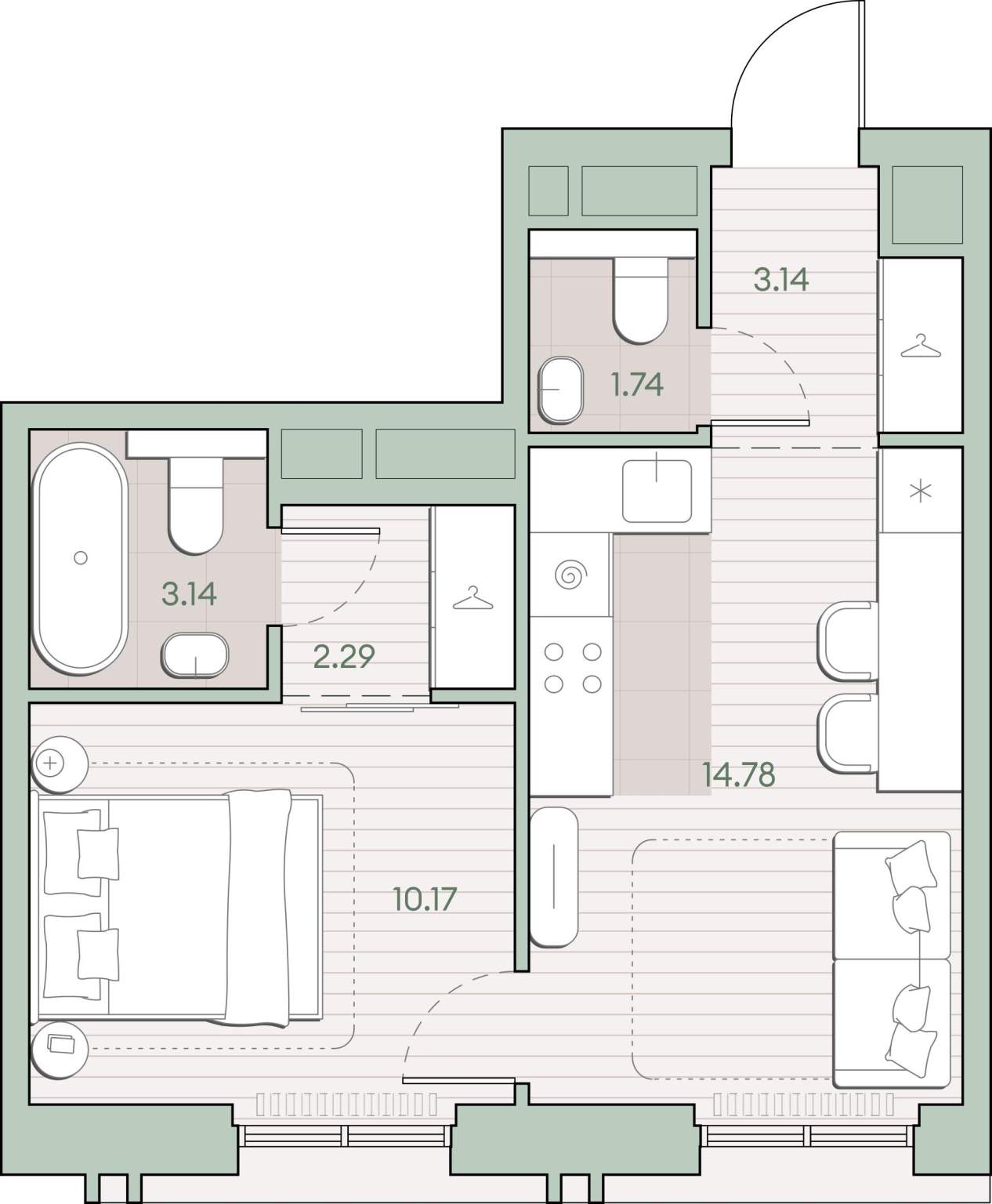 Объект по адресу Москва г, Ивана Франко ул, д. 22к1