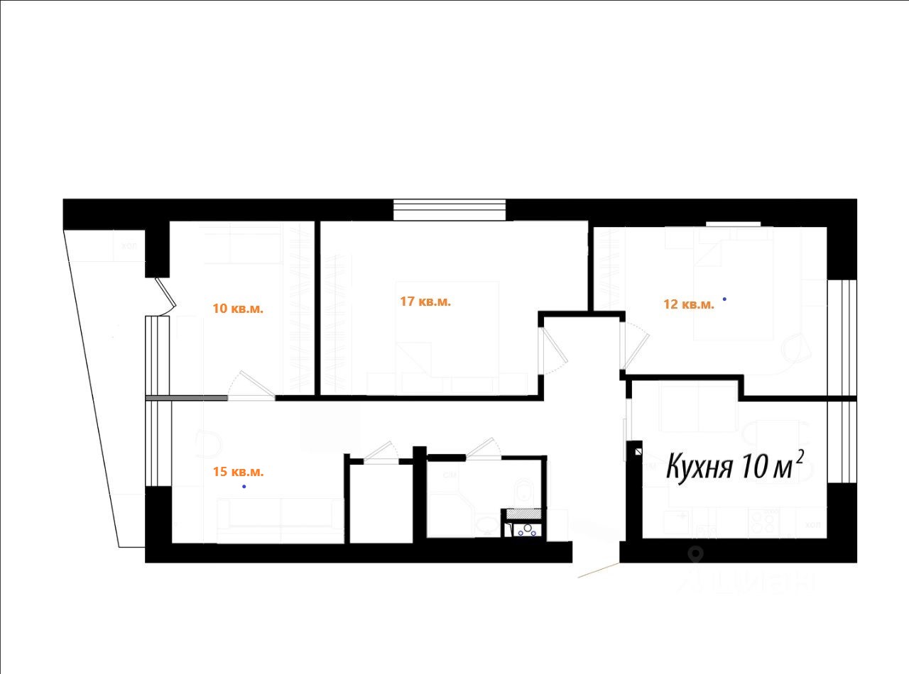 Объект по адресу Москва, Ташкентская улица, д.10 к.1 