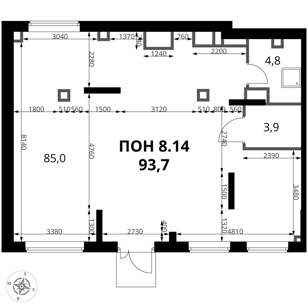 Объект по адресу Москва, Новомихайловское шоссе, д.1к2 