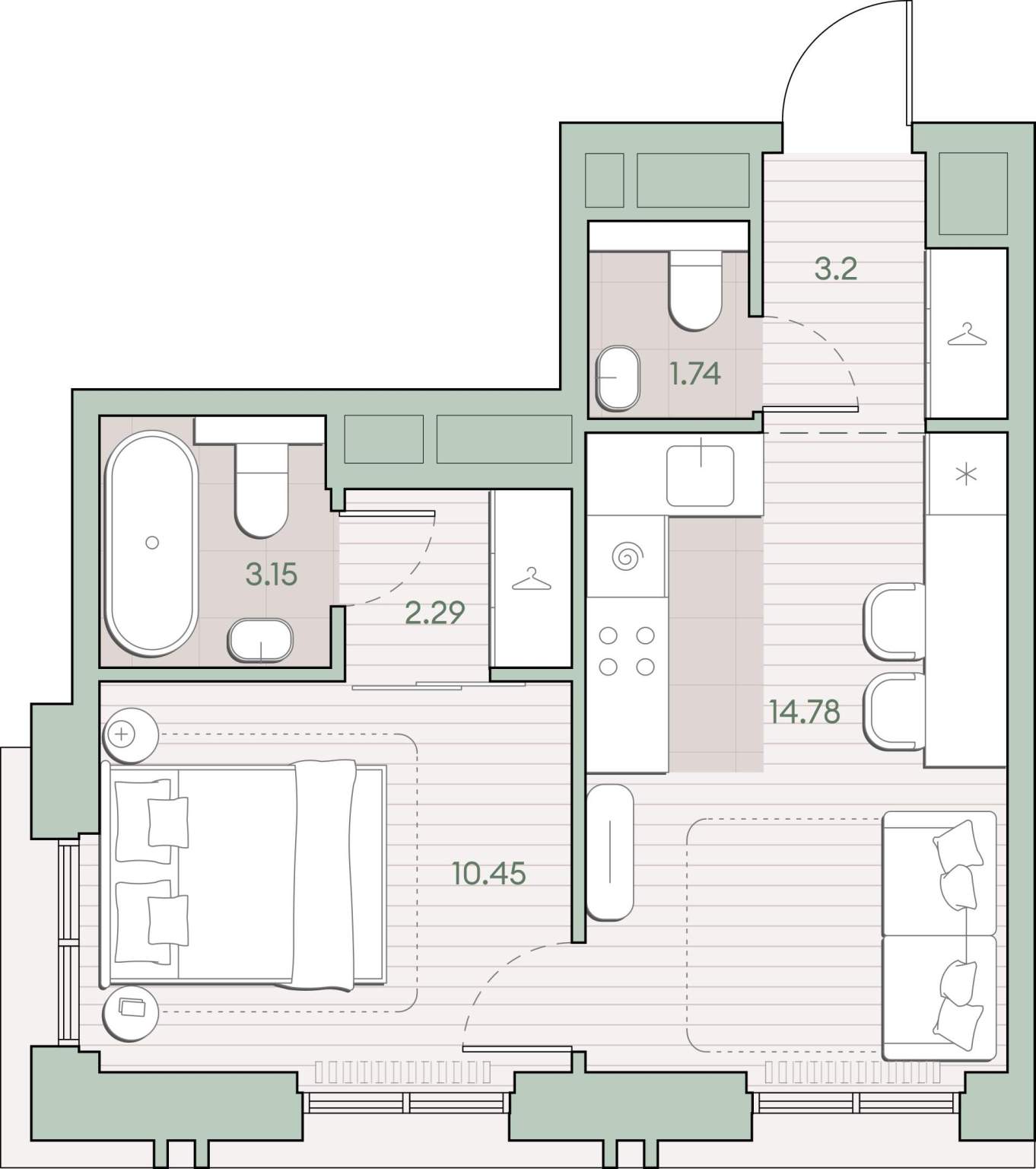 Объект по адресу Москва г, Ивана Франко ул, д. 22к1