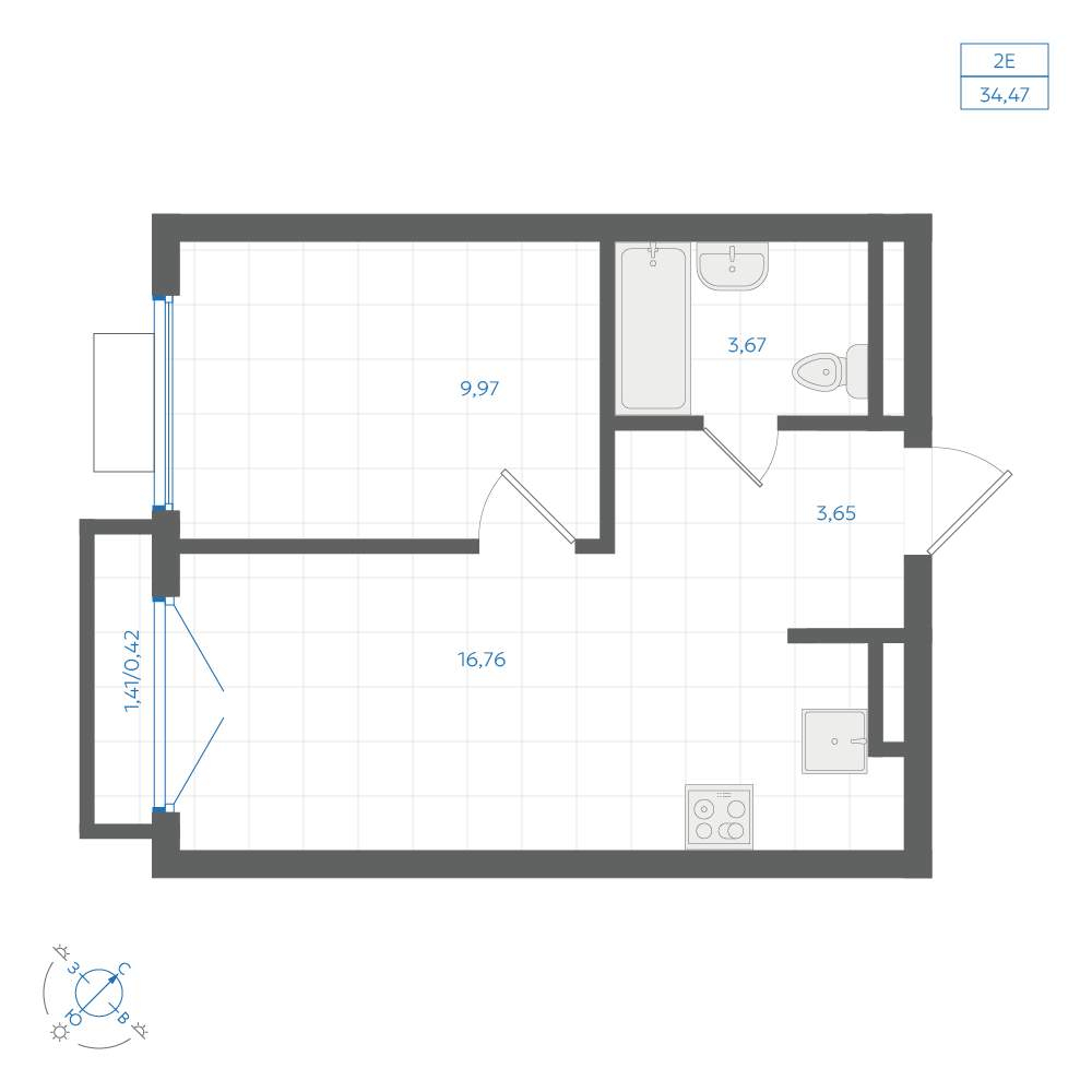 Объект по адресу Москва, ЖК Центральный парк, д.3.1 