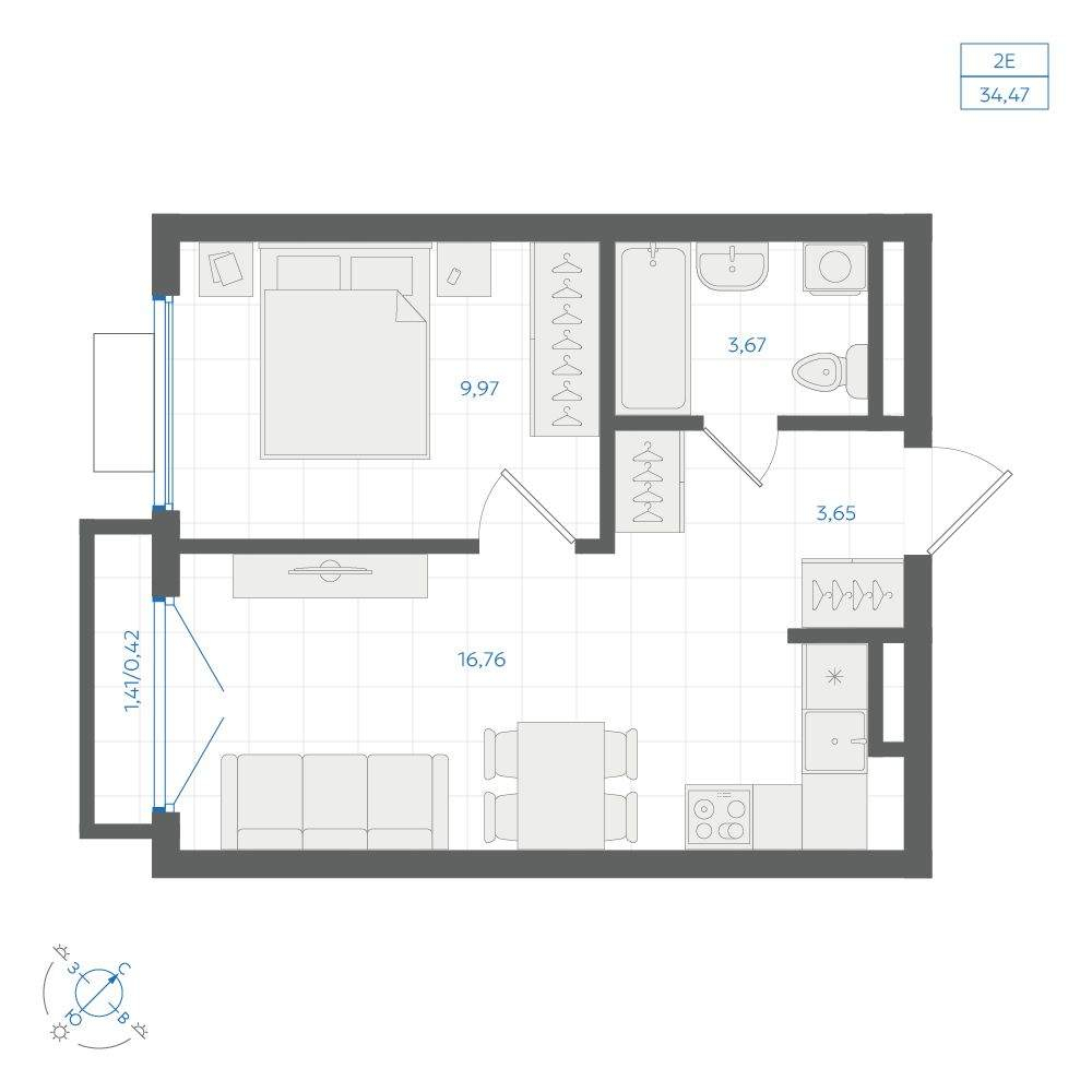 Объект по адресу Москва, ЖК Центральный парк, д.3.1 