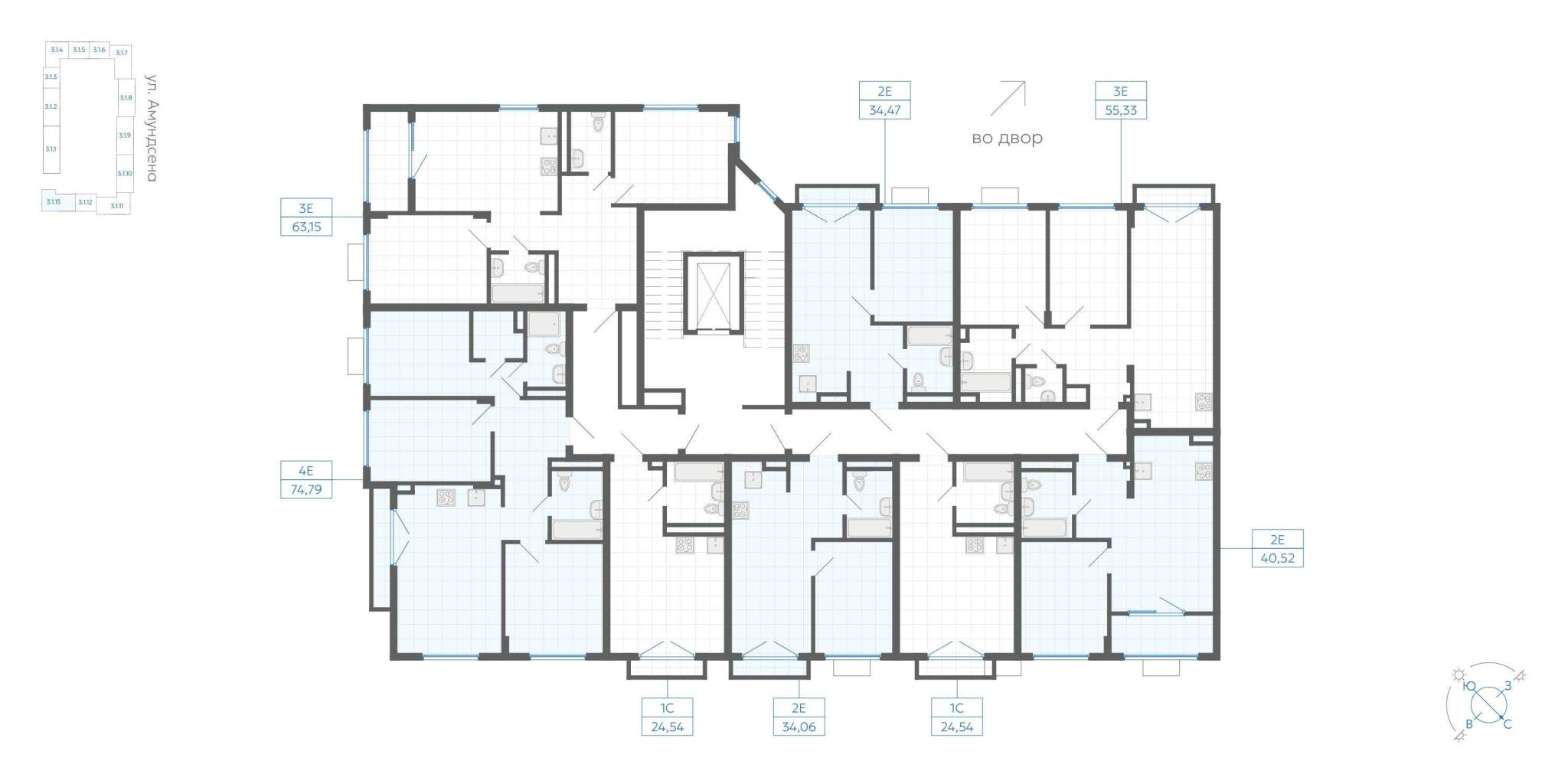 Объект по адресу Москва, ЖК Центральный парк, д.3.1 