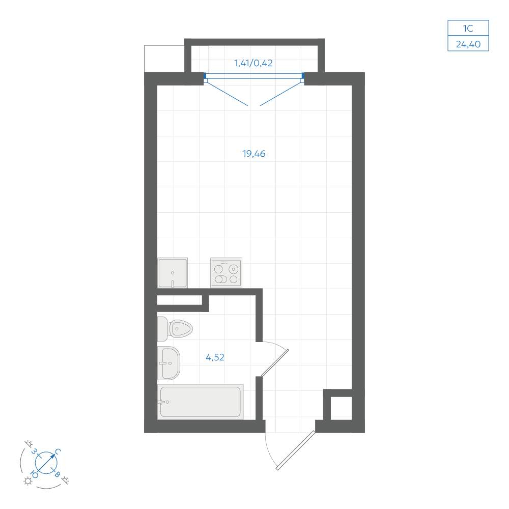 Объект по адресу Москва, ЖК Центральный парк, д.3.1 