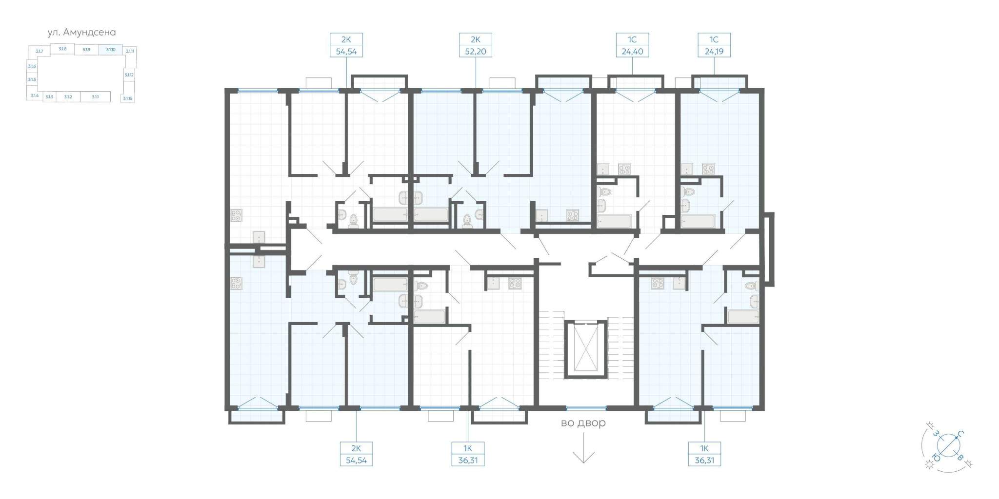 Объект по адресу Москва, ЖК Центральный парк, д.3.1 