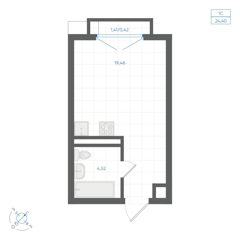 Объект по адресу Москва, ЖК Центральный парк, д.3.1 