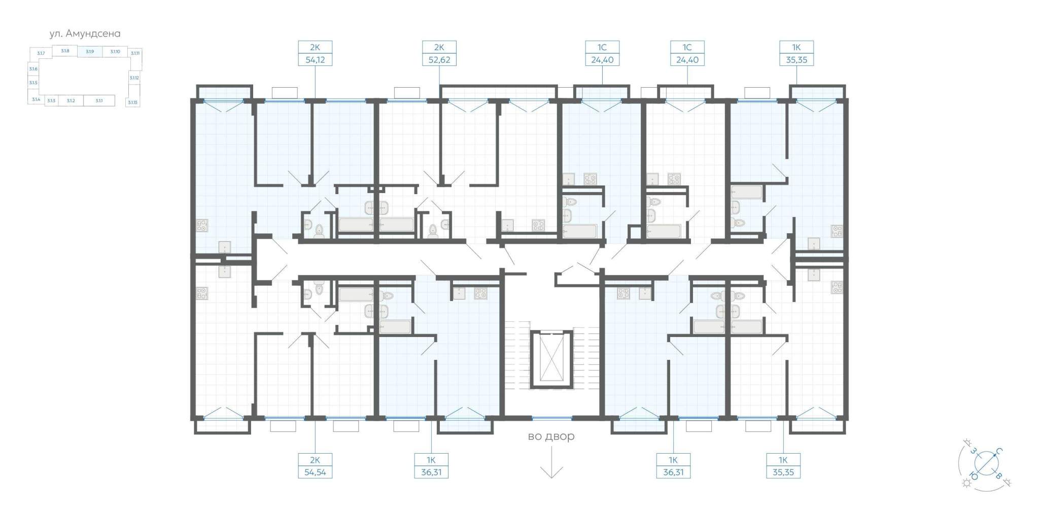 Объект по адресу Москва, ЖК Центральный парк, д.3.1 