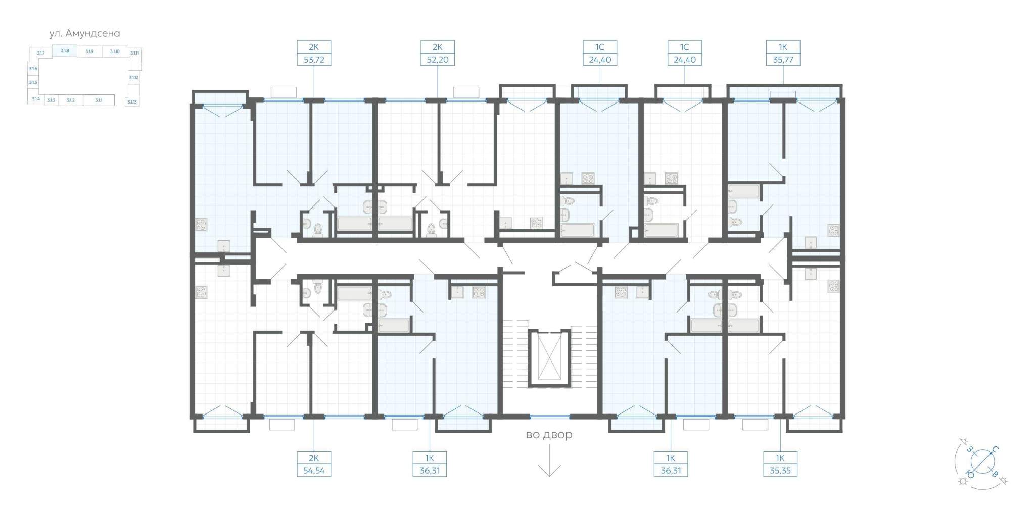 Объект по адресу Москва, ЖК Центральный парк, д.3.1 