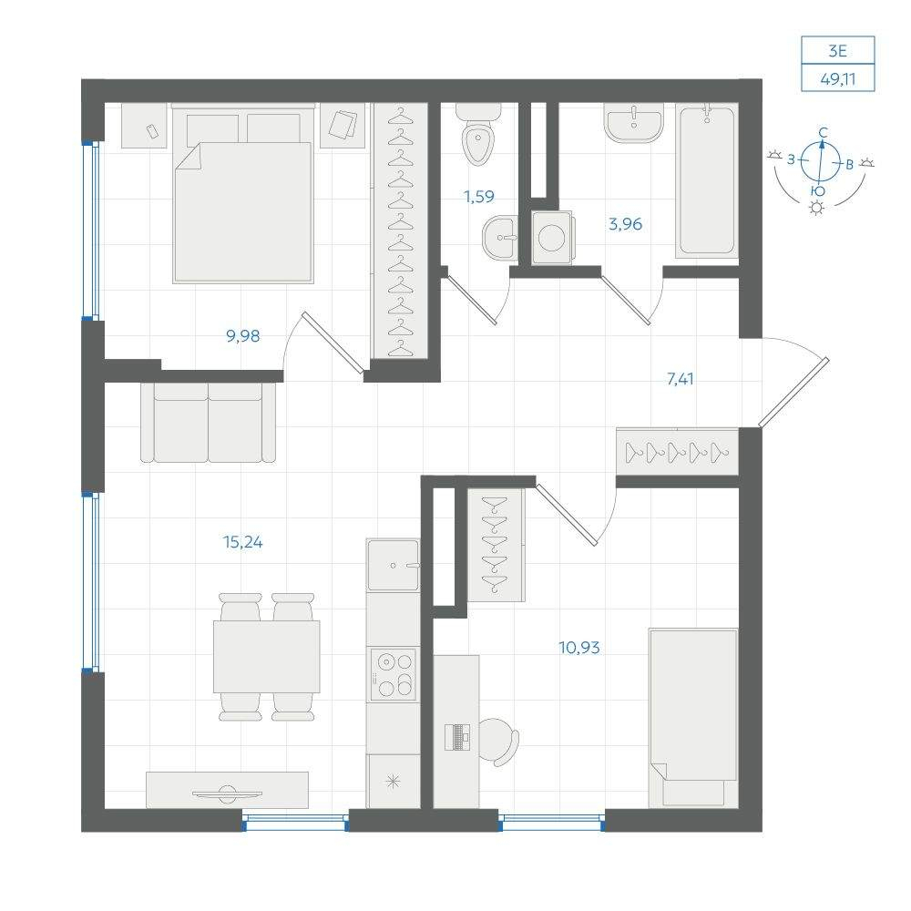 Объект по адресу Москва, ЖК Центральный парк, д.3.1 