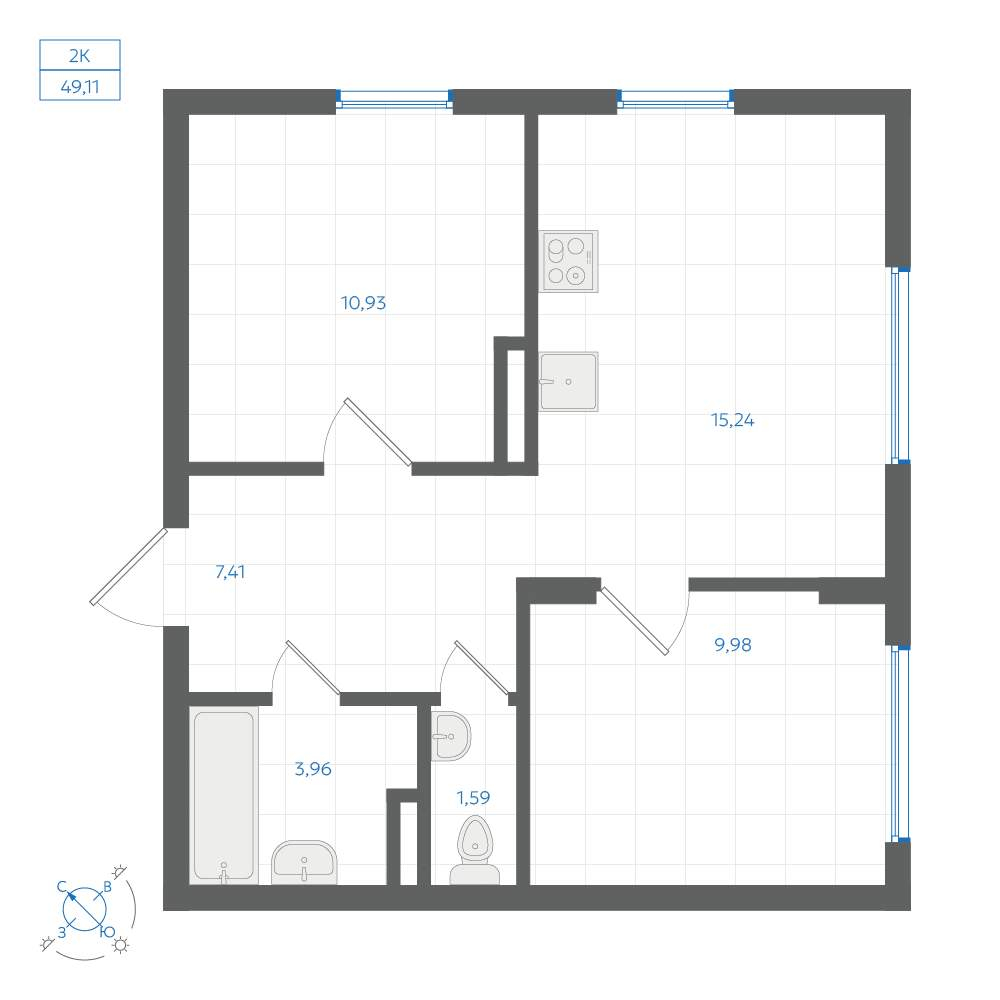 Объект по адресу Москва, ЖК Центральный парк, д.3.1 
