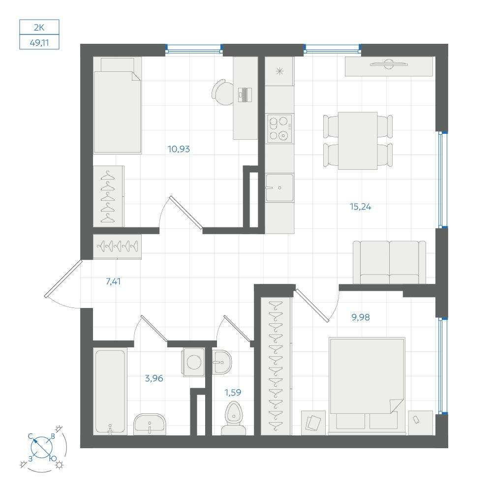Объект по адресу Москва, ЖК Центральный парк, д.3.1 