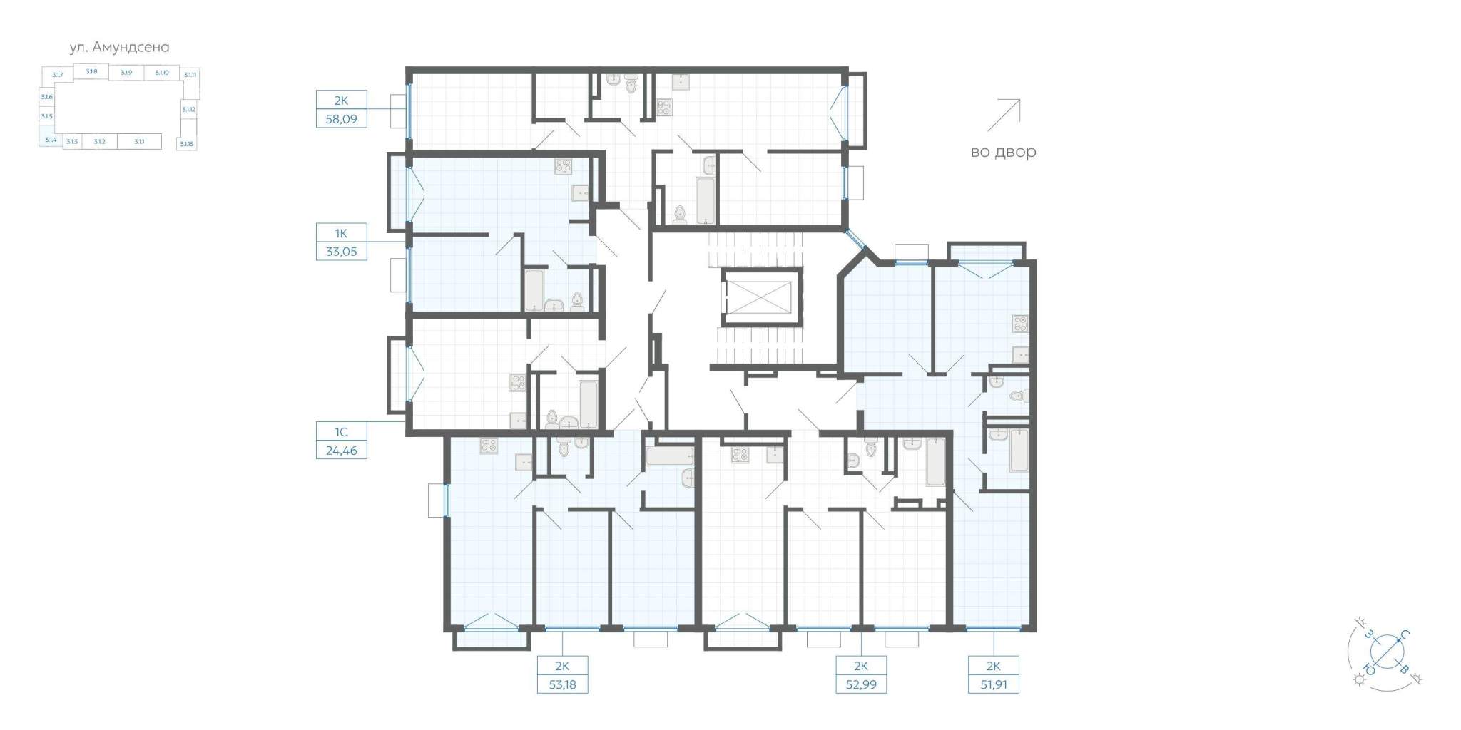 Объект по адресу Москва, ЖК Центральный парк, д.3.1 