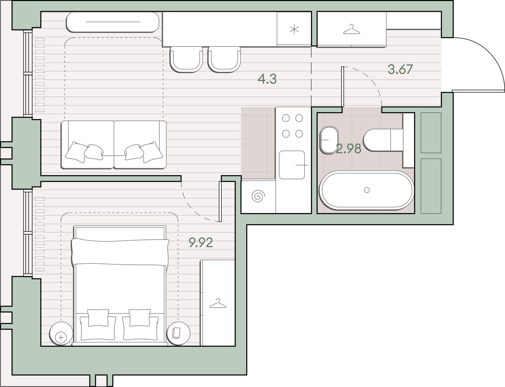 Объект по адресу Москва г, Ивана Франко ул, д. 22к1