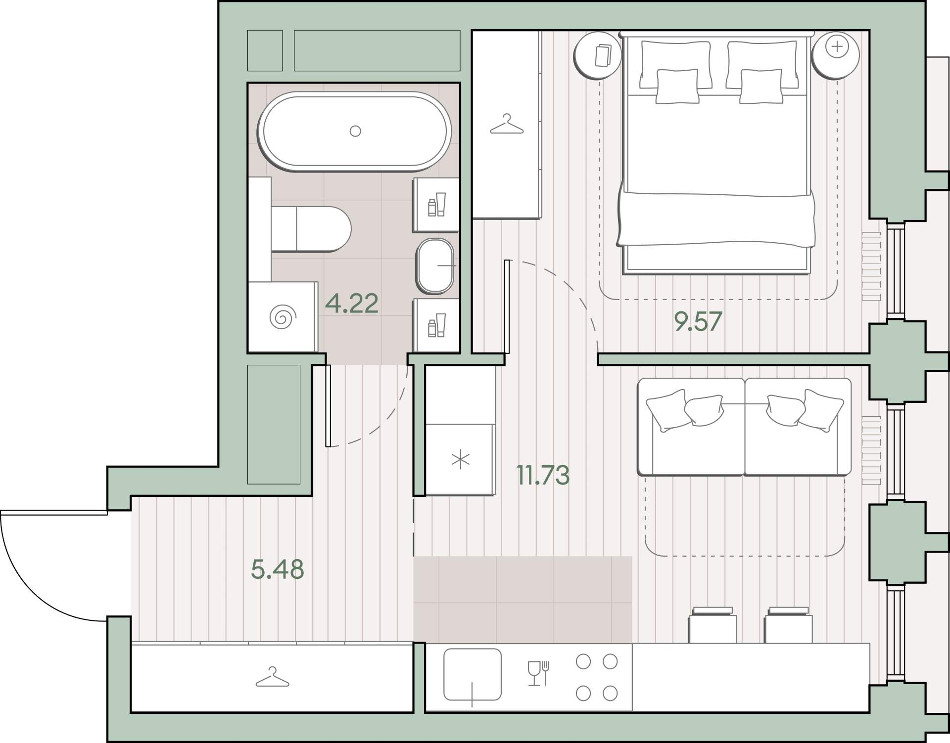Объект по адресу Москва г, Ивана Франко ул, д. 22к1
