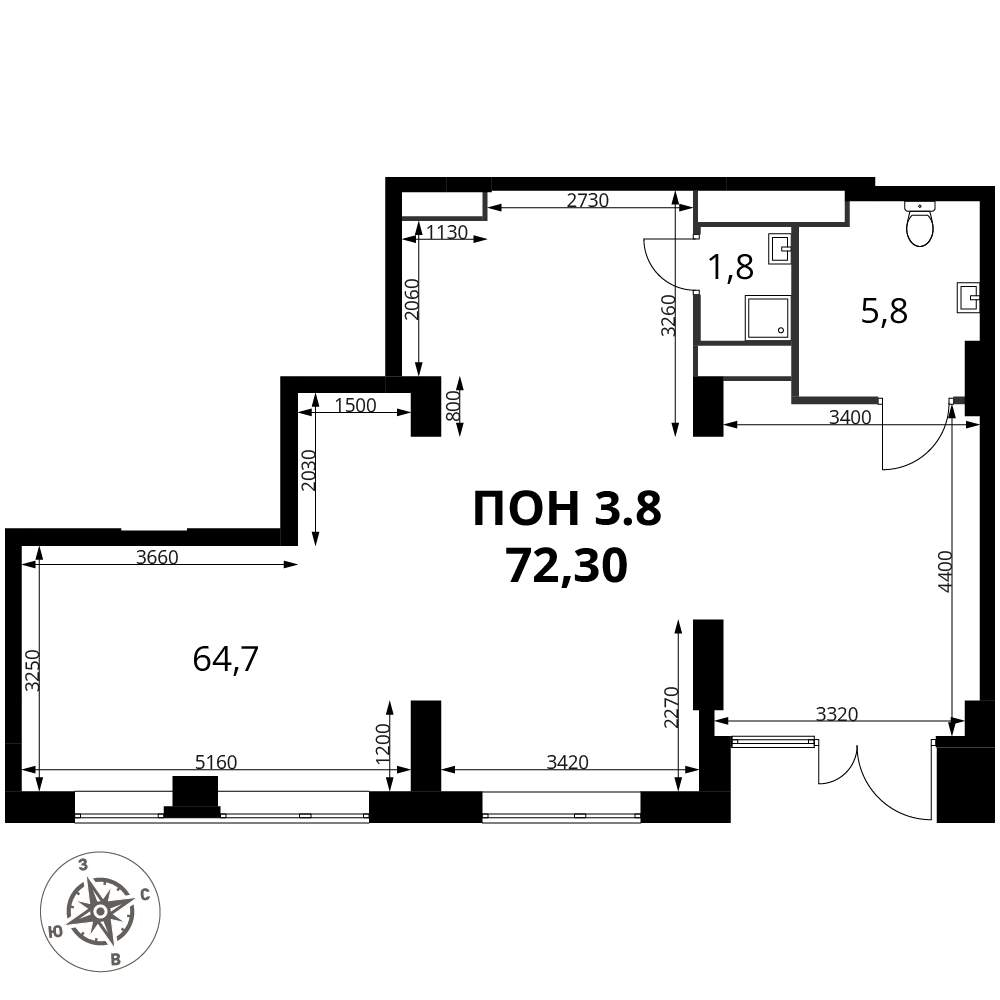 Объект по адресу Москва, Фруктовые сады улица, д.1 