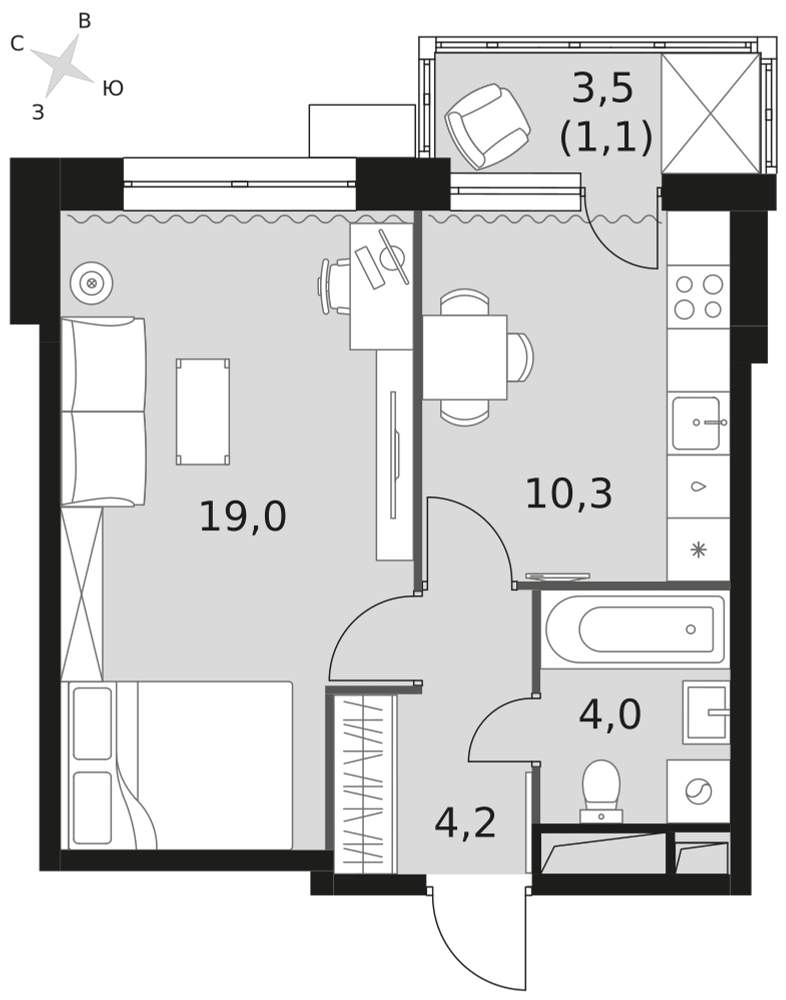 Объект по адресу Москва, Центральная улица, д.2 