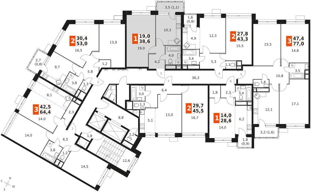 Объект по адресу Москва, Центральная улица, д.2 