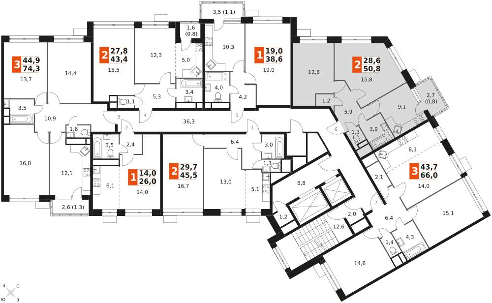 Объект по адресу Москва, Центральная улица, д.2 