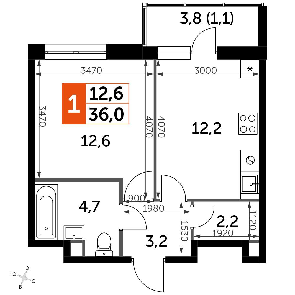 Объект по адресу Московская обл, Бородино д, Малая Бородинская ул, д. 1к3