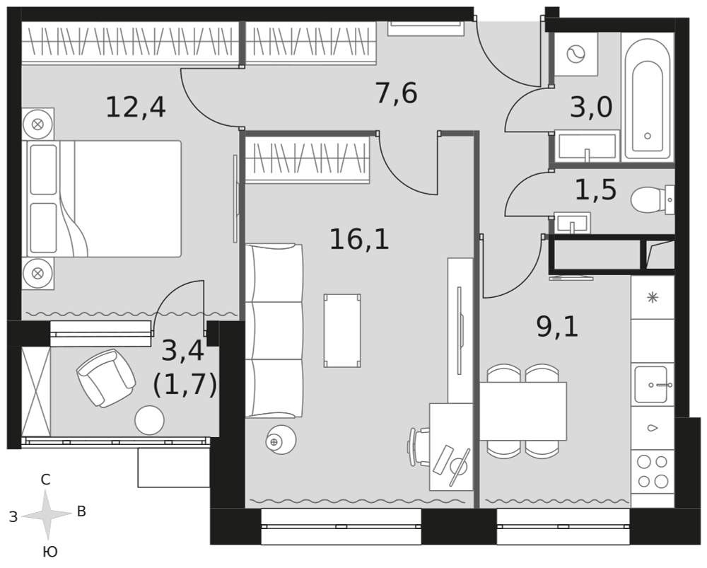 Объект по адресу Москва, Центральная улица, д.2 