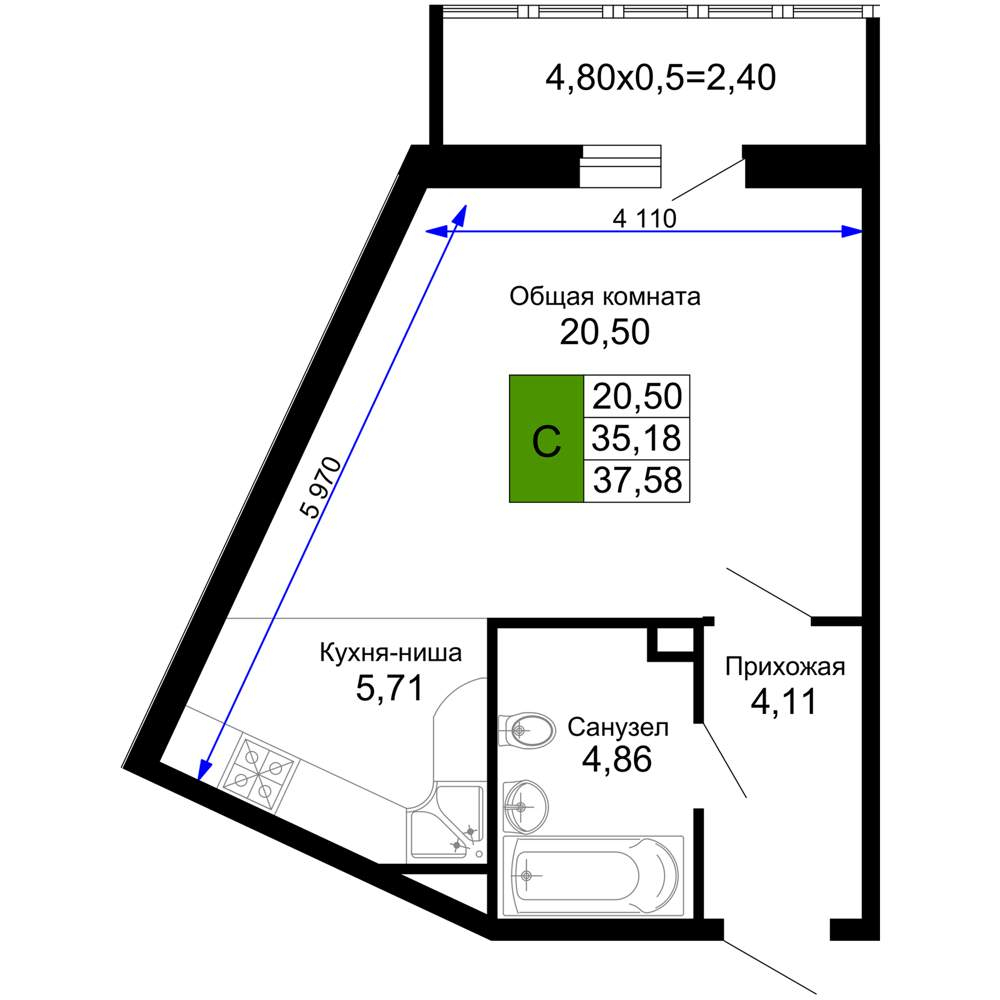 Объект по адресу Москва, Ростовское Шоссе улица, д.30/7 