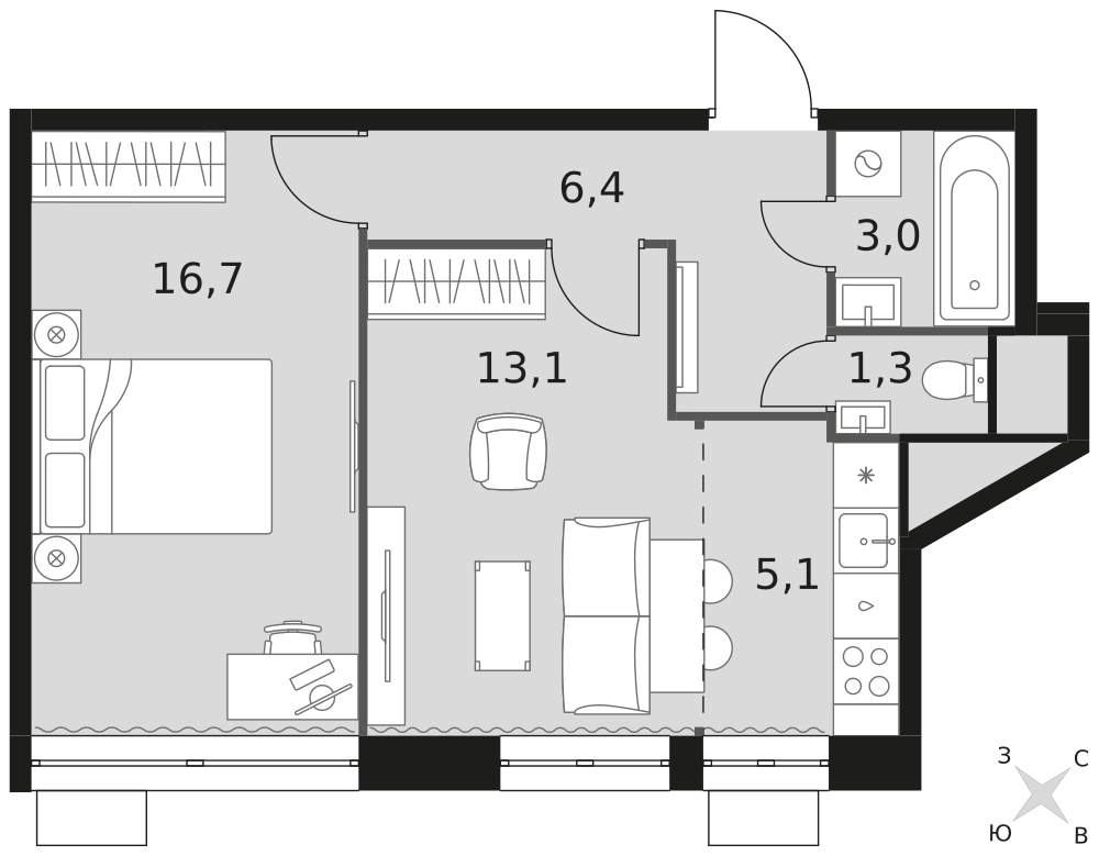Объект по адресу Москва, Центральная улица, д.2 