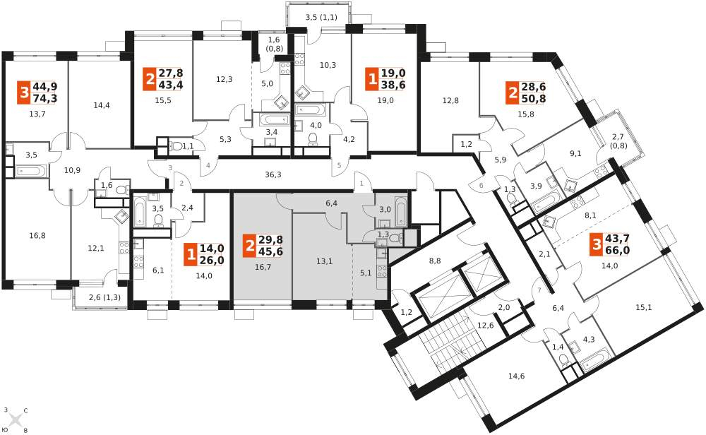 Объект по адресу Москва, Центральная улица, д.2 