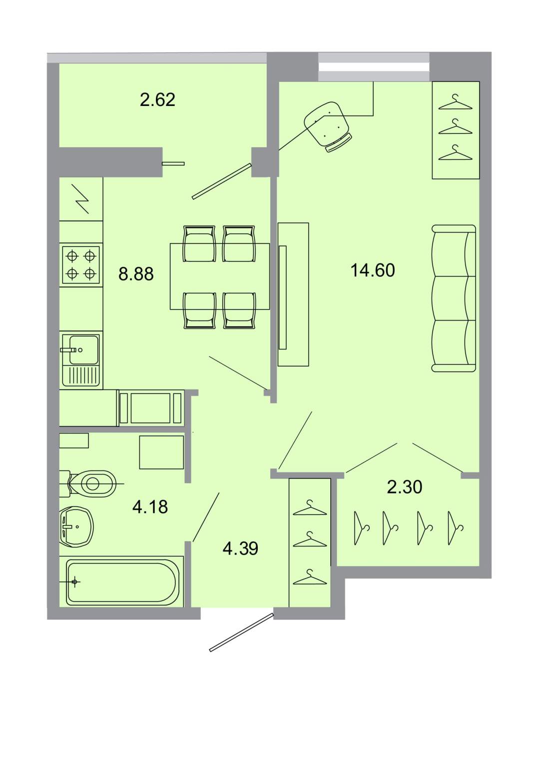 Объект по адресу Ленинградская обл, Всеволожский р-н, Тихая ул, д. 13к1