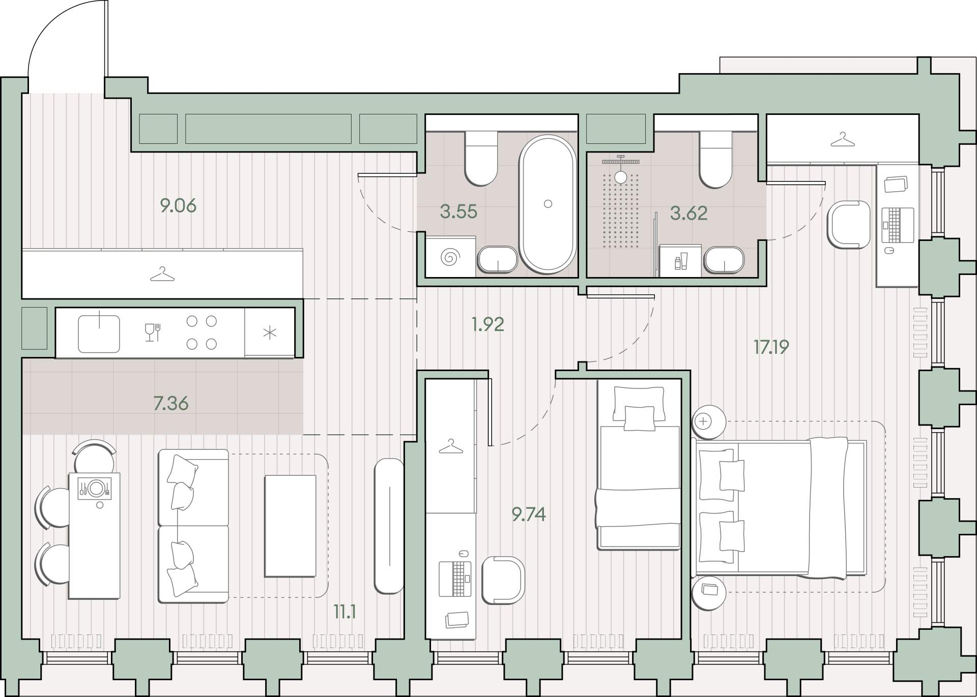 Объект по адресу Москва г, Ивана Франко ул, д. 22к1